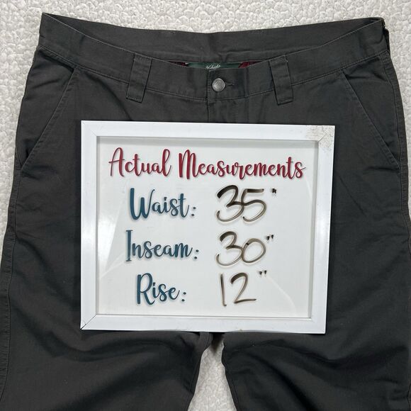 Woolrich Flannel Lined Field Pants Men’s 36 (Actual 35x30) Dark Brown Workwear - Picture 13 of 13